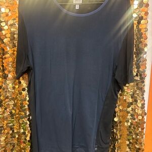 Armani Collezioni Men's Dark Blue Short Sleeve Tee